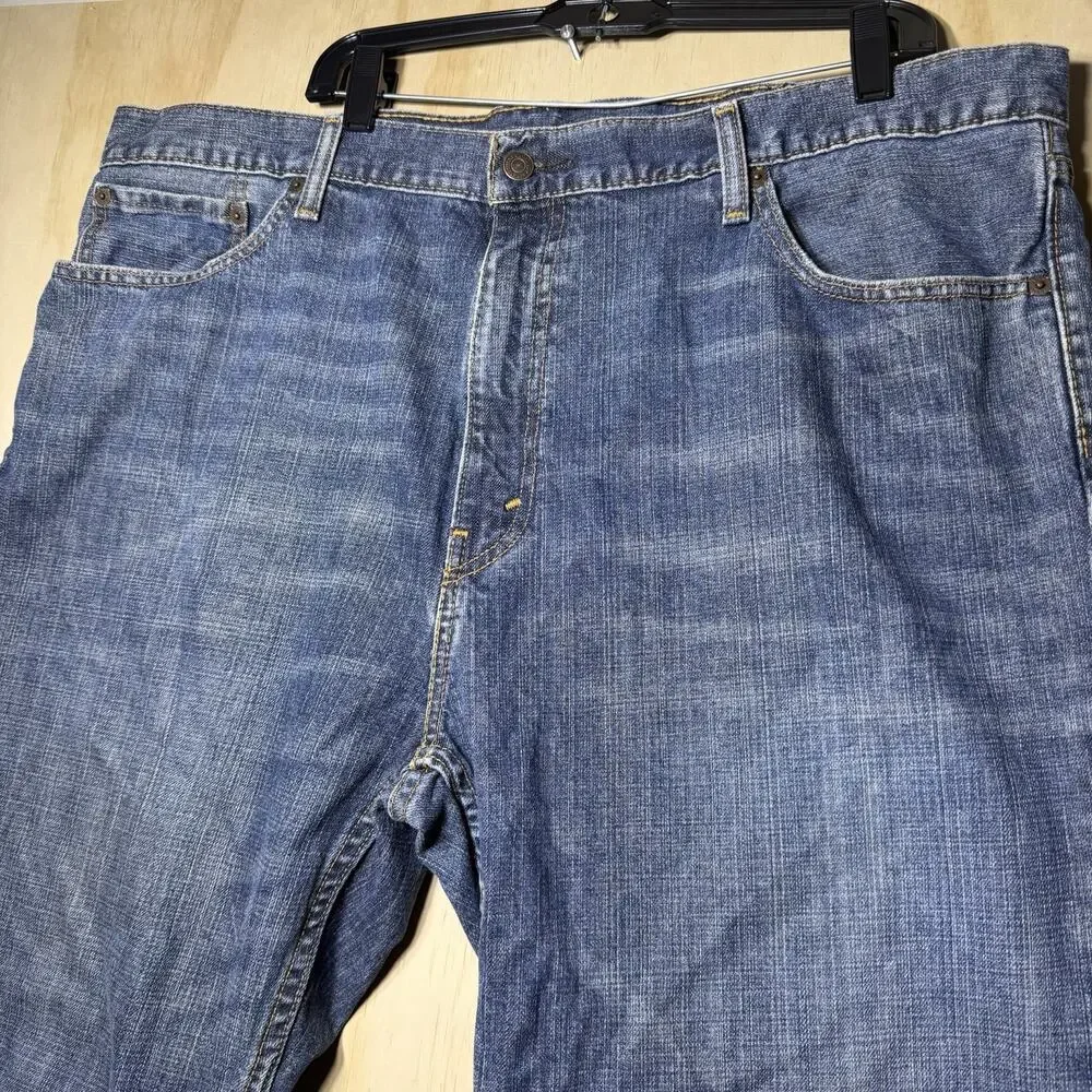 Levi’s Jeans Mens W44 L32 Blue Denim‎ 100% Cotton Straight Regular Fit